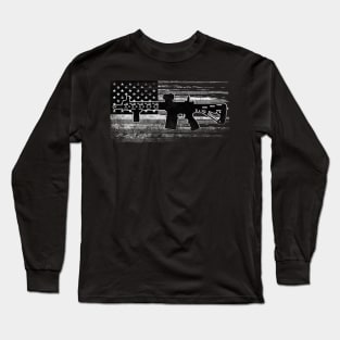 Murican Flag Long Sleeve T-Shirt